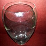Vintage blown glass shell vase 30cm