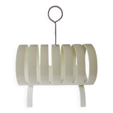 Opal Möbel white lacquered plywood magazine rack, 1960s