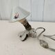 Lampe pince champignon tôle peinte