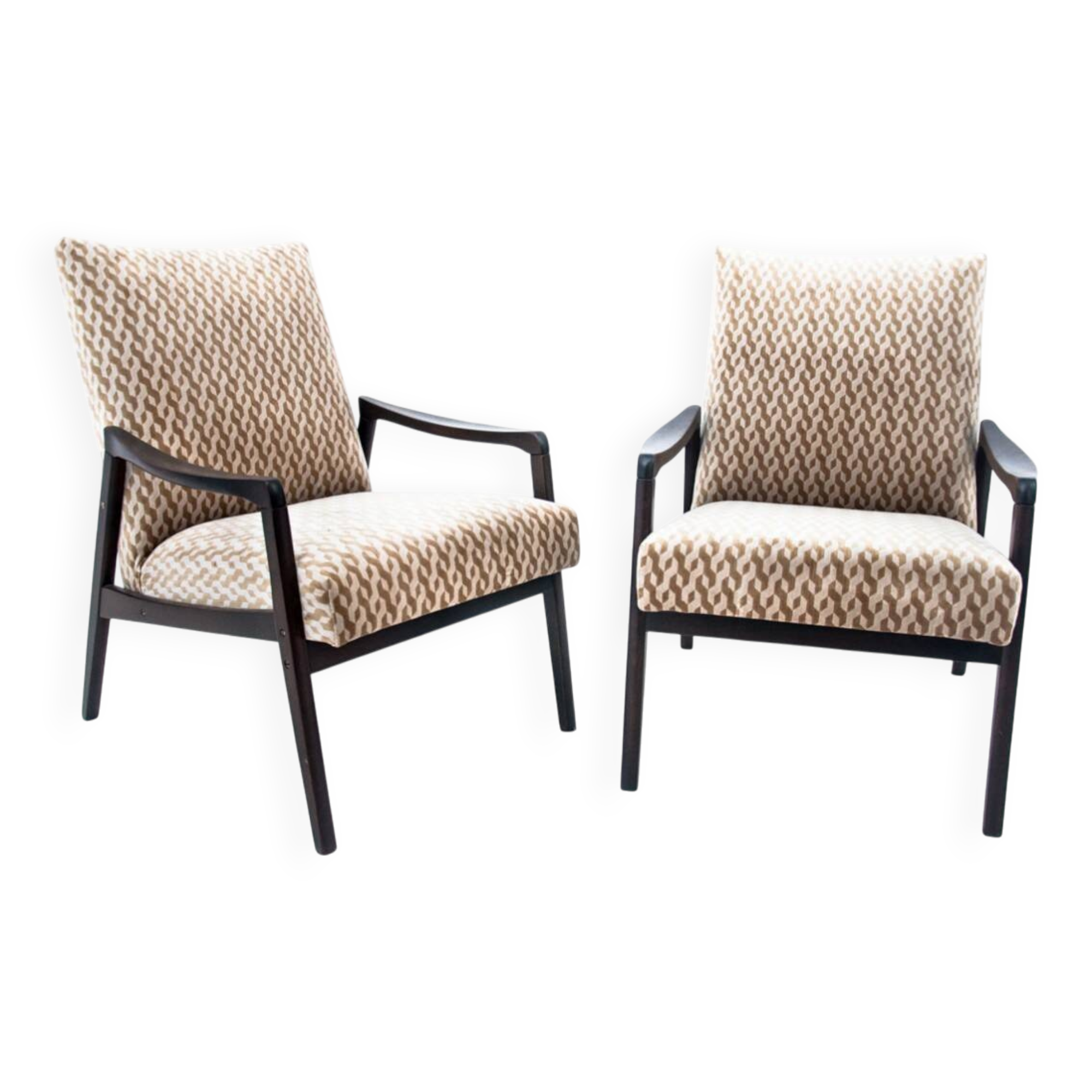 Pair of vintage armchairs, Poland, 1960s. After renovation.