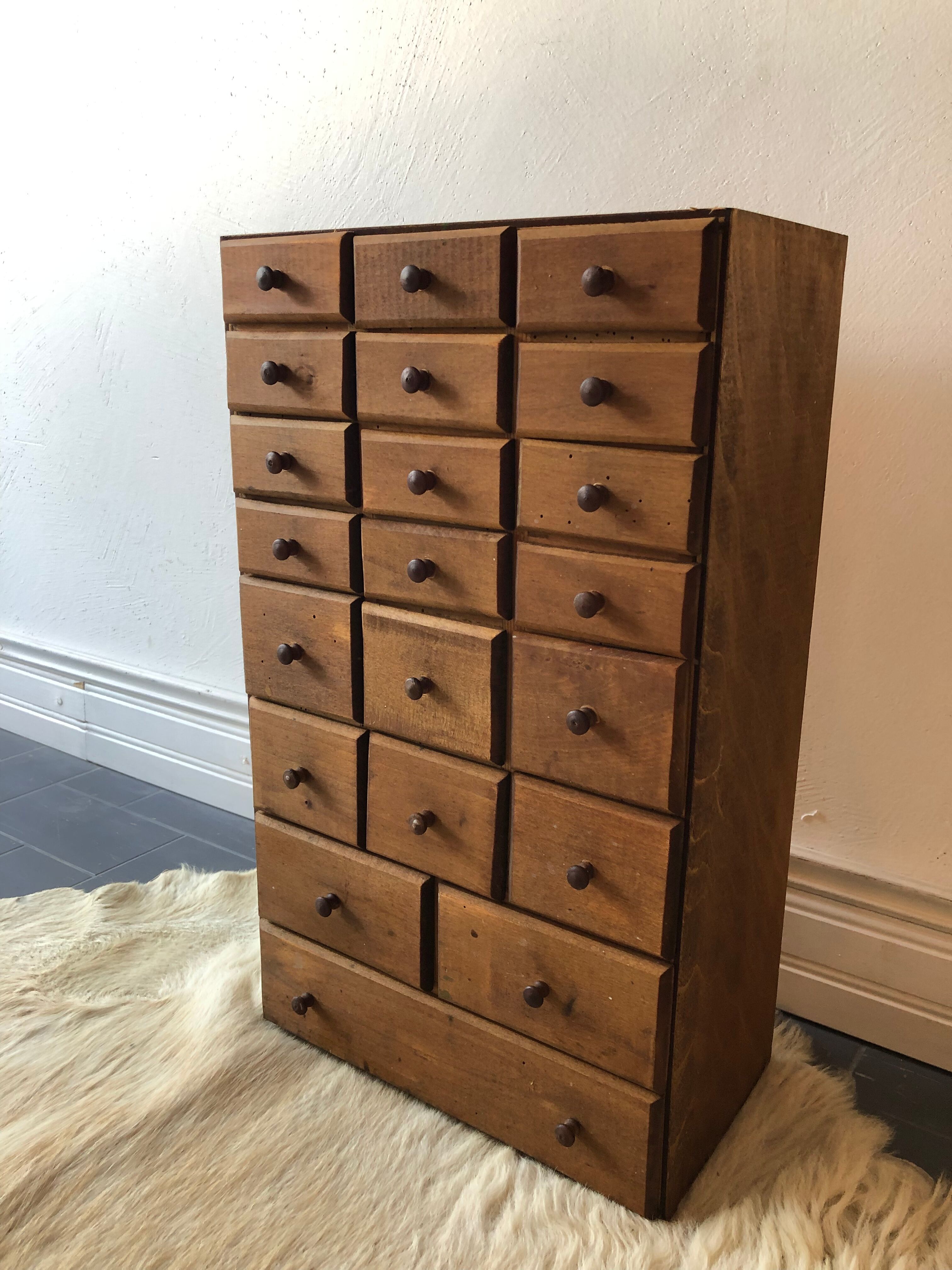 Furniture of old craft, 21 drawers