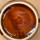 Antique PRUSZKOW Ceramic Brown & Gold Vintage Tea Service #B279