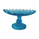 Blue glass stand cup