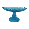 Blue glass stand cup