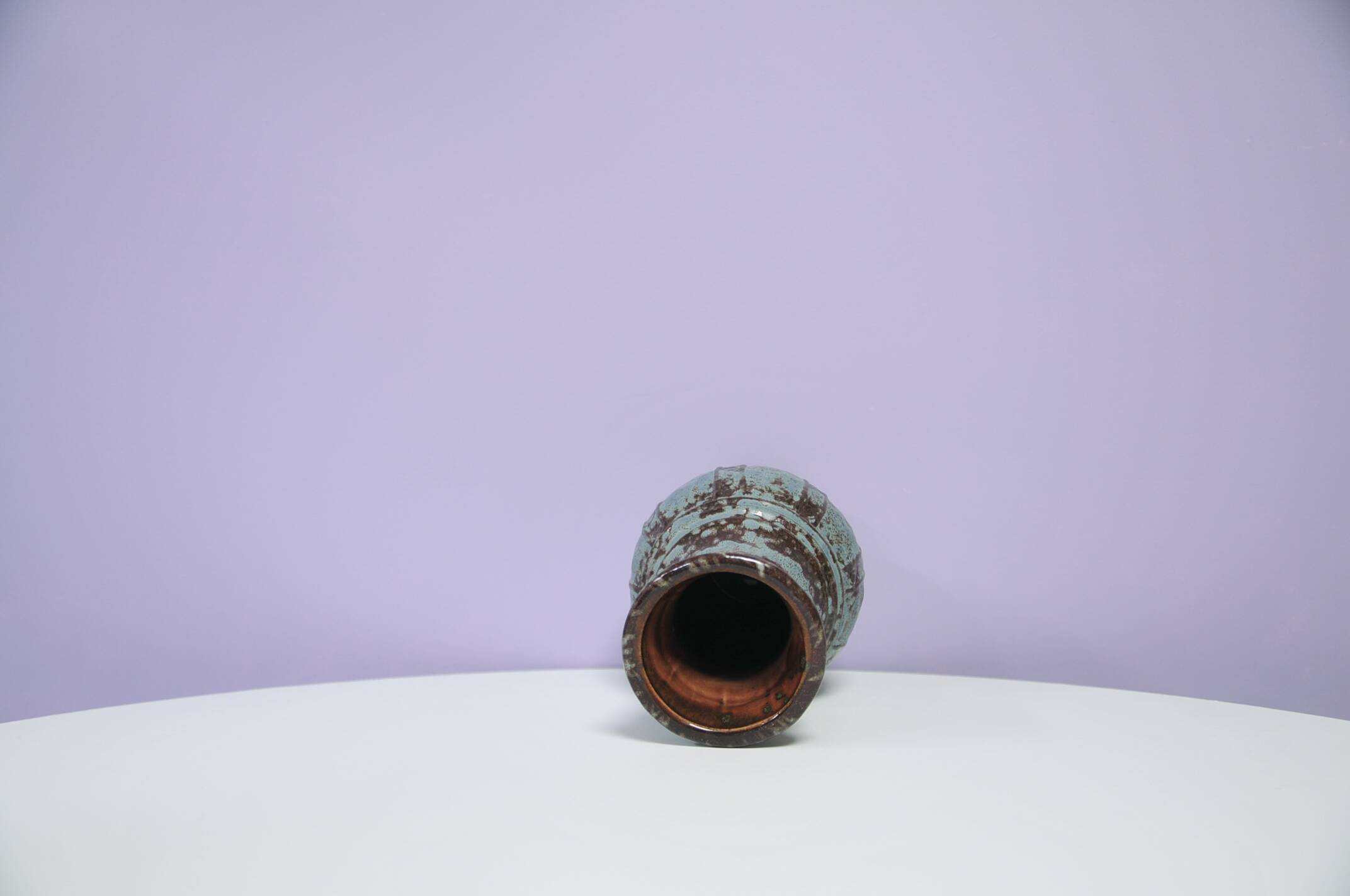 Blue & brown West Germany vase