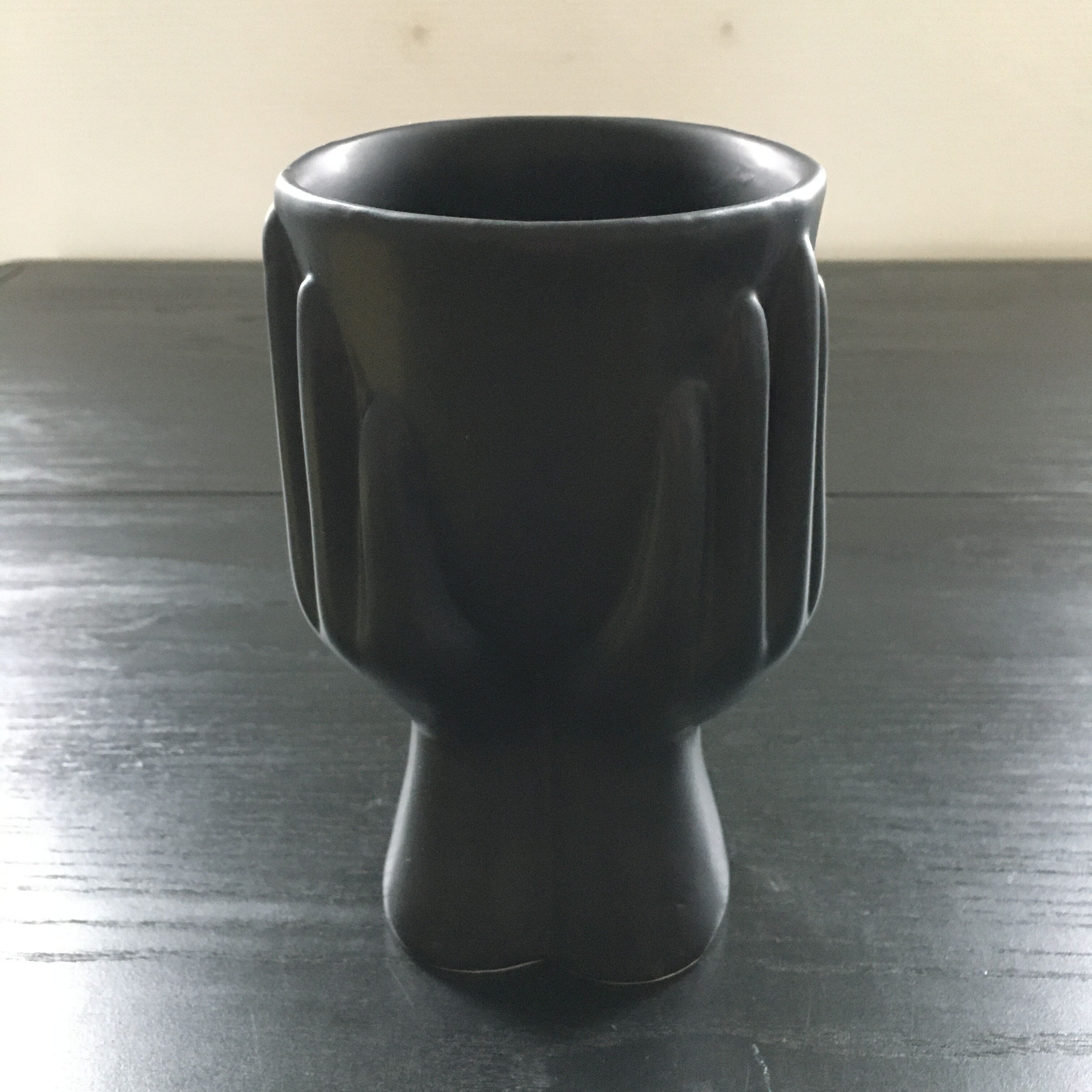 Black hand vase