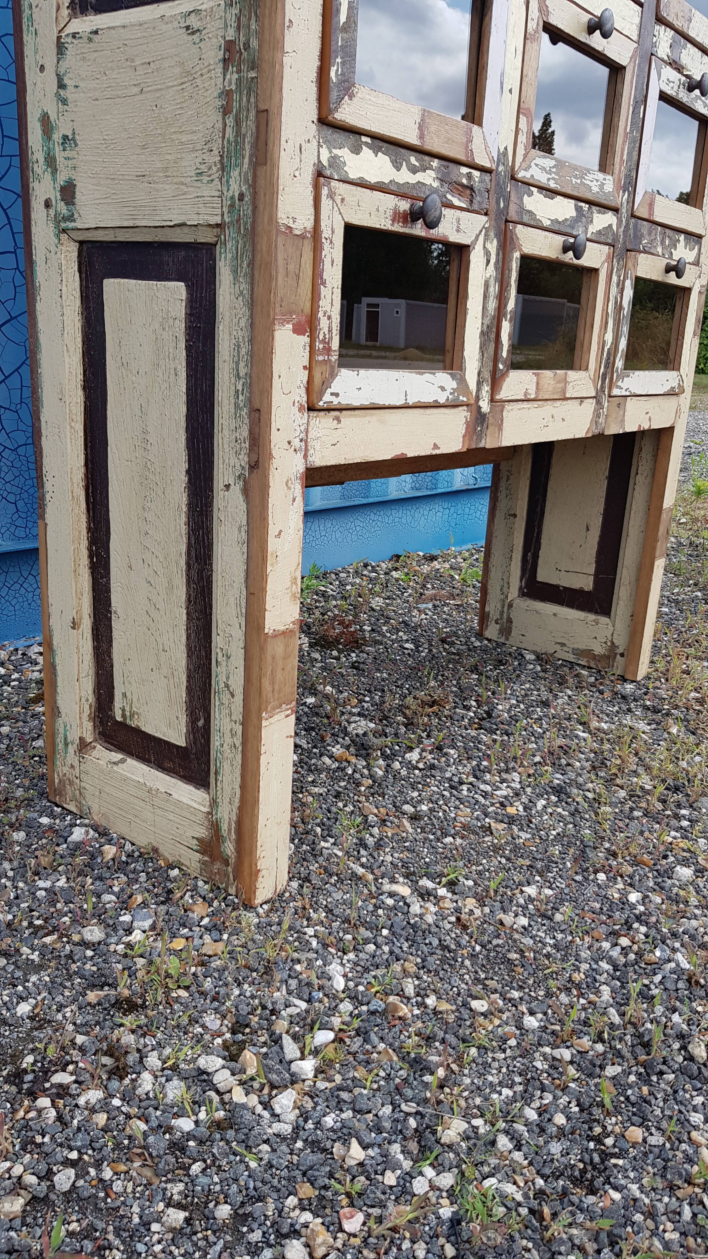 Merchant furniture - chest of drawers with 12 teak drawers