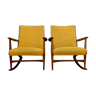 Paire de chaises berçantes, conçue par Georg Jensen, Kubus Møbler, Danemark, années 1950