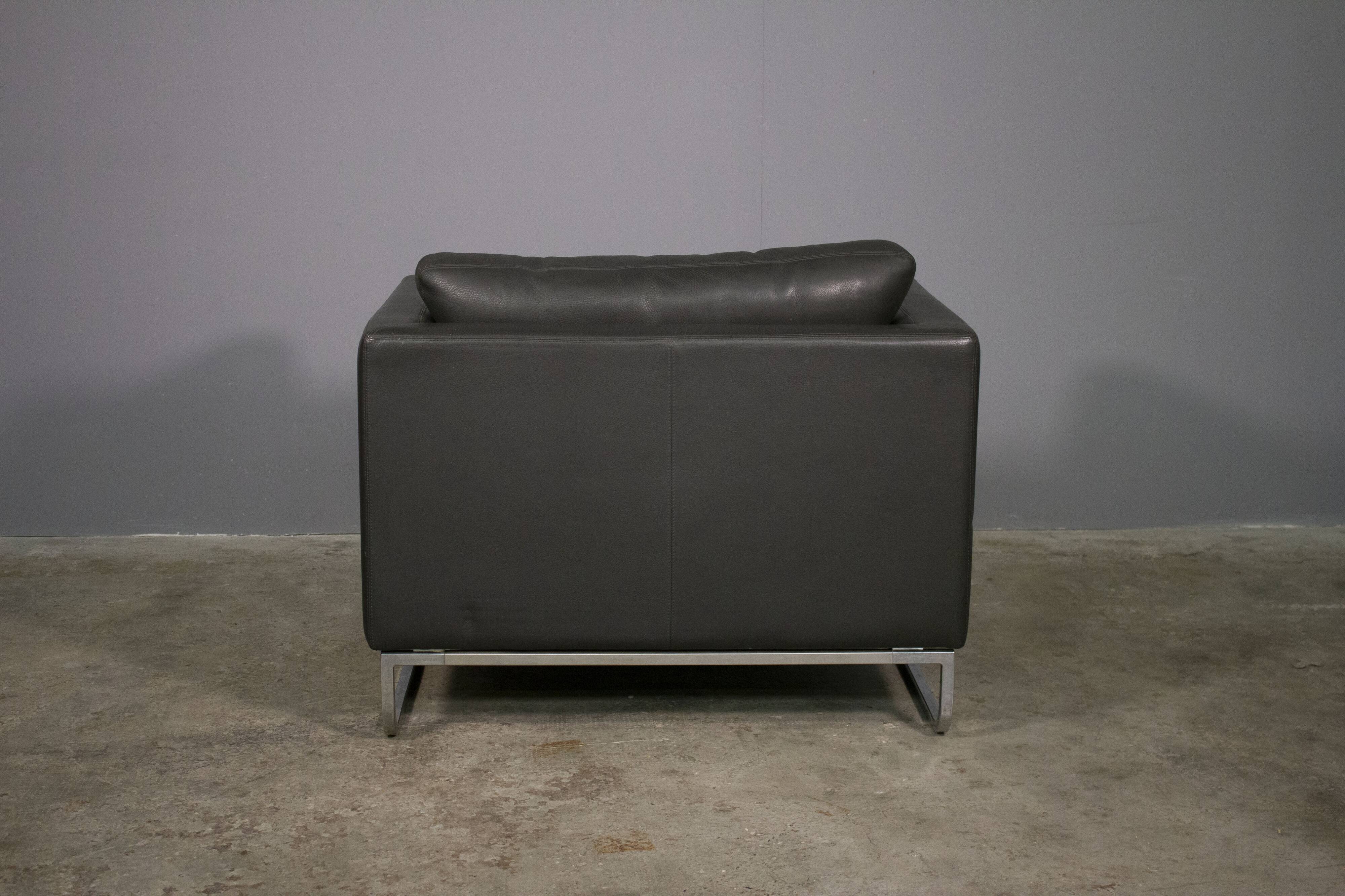 armchair, fior di pelle