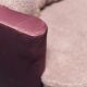 Velvet sofa and bouclé 70s vintage modern
