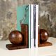 Pair of Art Deco bookends in cedar burl, France, 1930