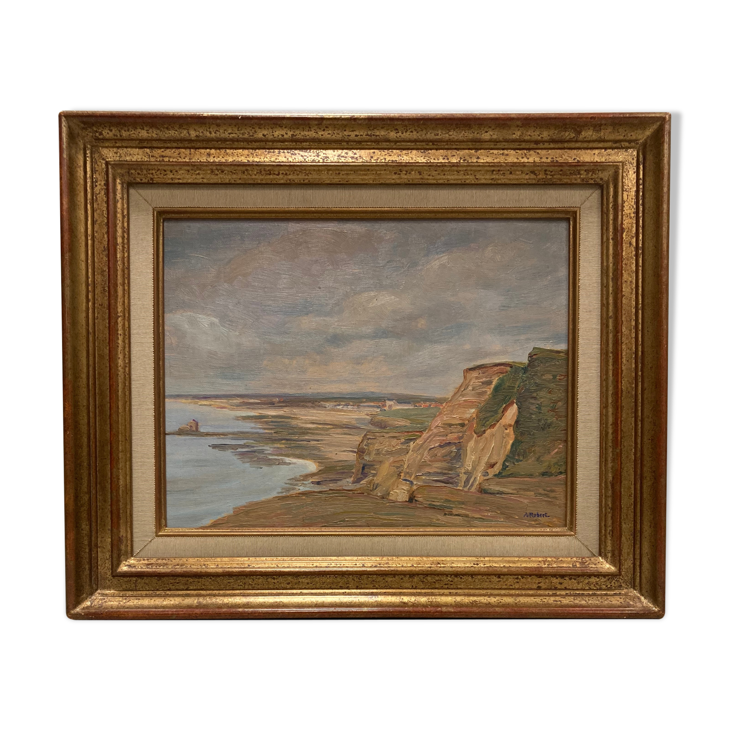Vintage Seaside Painting