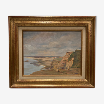 Peinture Bord de Mer Vintage