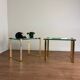 Pair of vintage gilt coffee tables by Friedrich Wilhelm Möller, 1970s