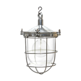 Screened glass globe suspension
