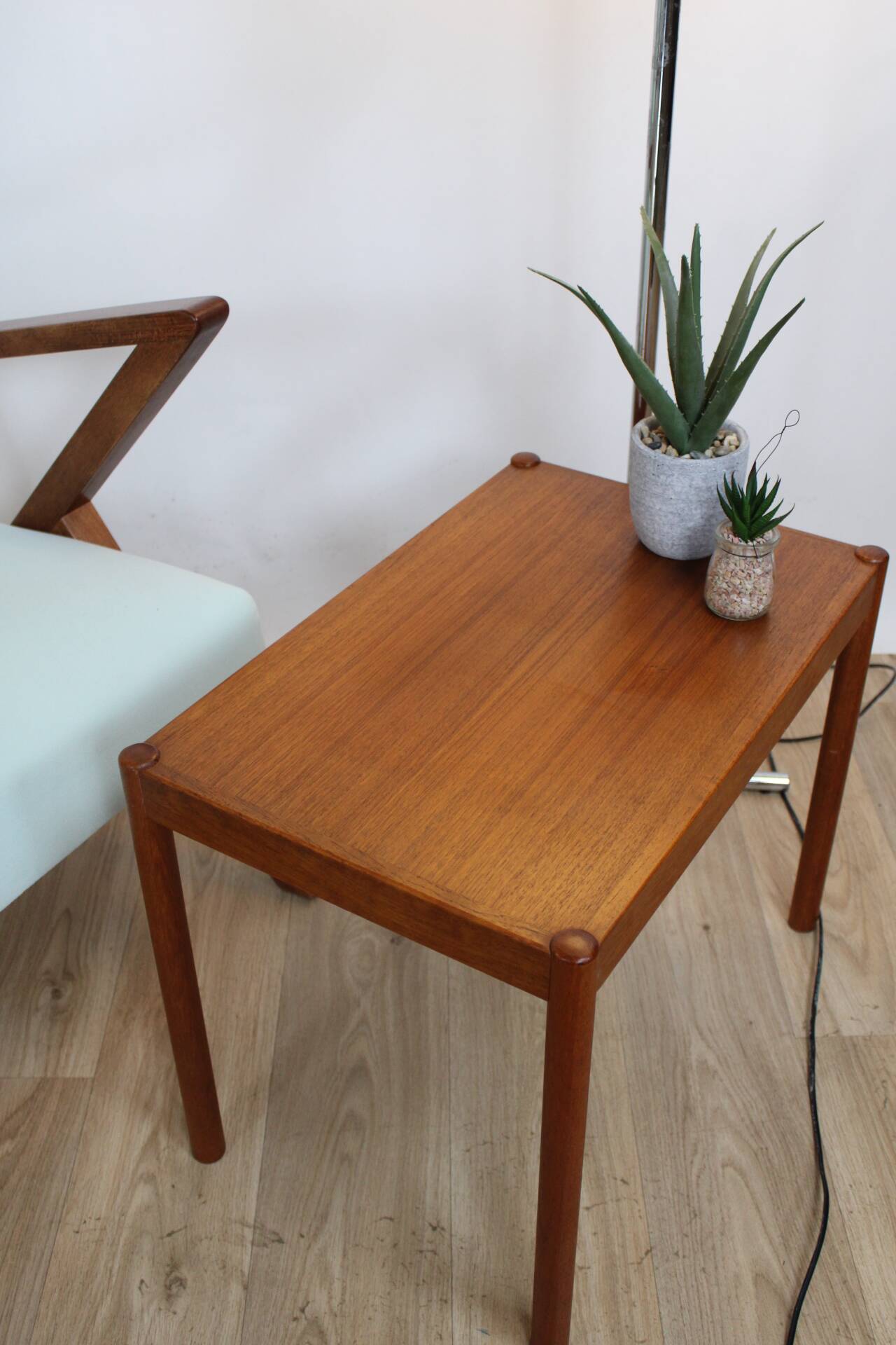Teak coffee table 57x37 cm 1960 sweden