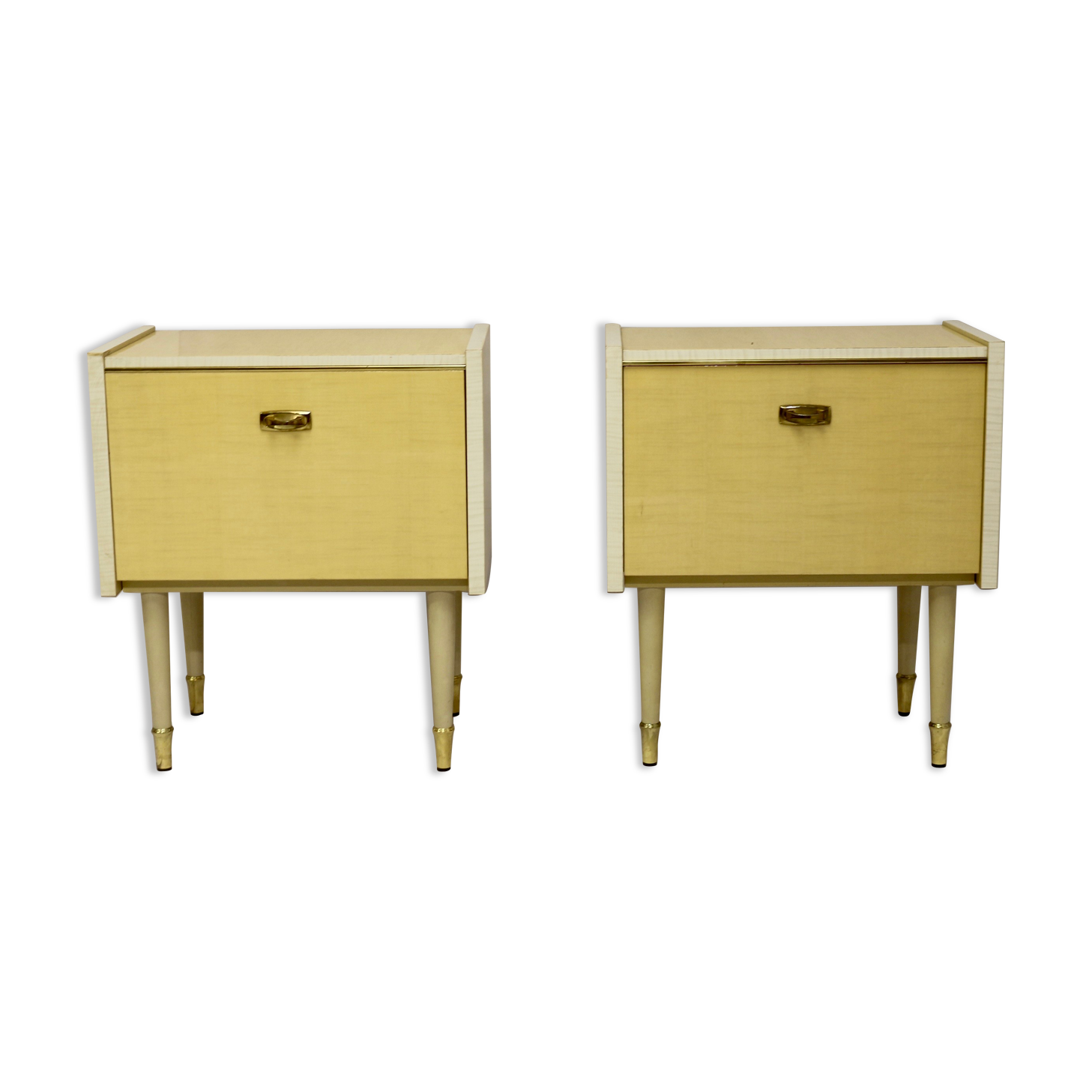 Pair of bedside tables from the middle of the century, 1950s