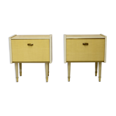 Pair of bedside tables from the middle of the century, 1950s