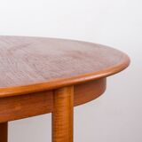 Danish oval teak dining table by Gudme Mobelfabrik 1960.