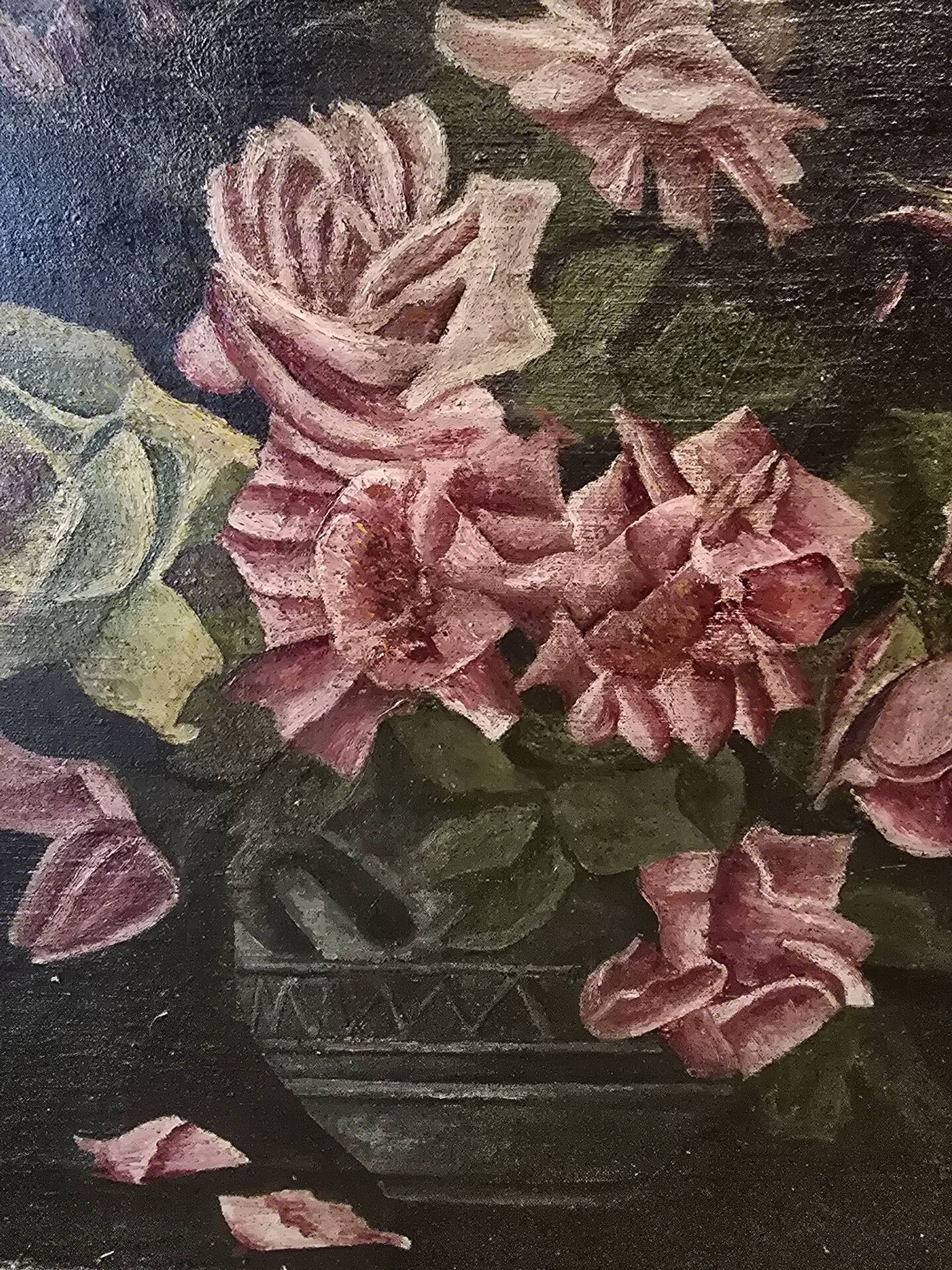 Huile sur toile bouquet