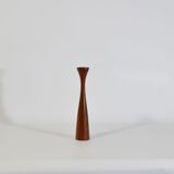 Scandinavian candle holder diabolo teak 1960