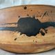 Service dish enamelled sandstone Pottery of the Vallauris Dove