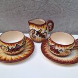 Part of a Quimper ceramic dinner service signed Paul Fouillen