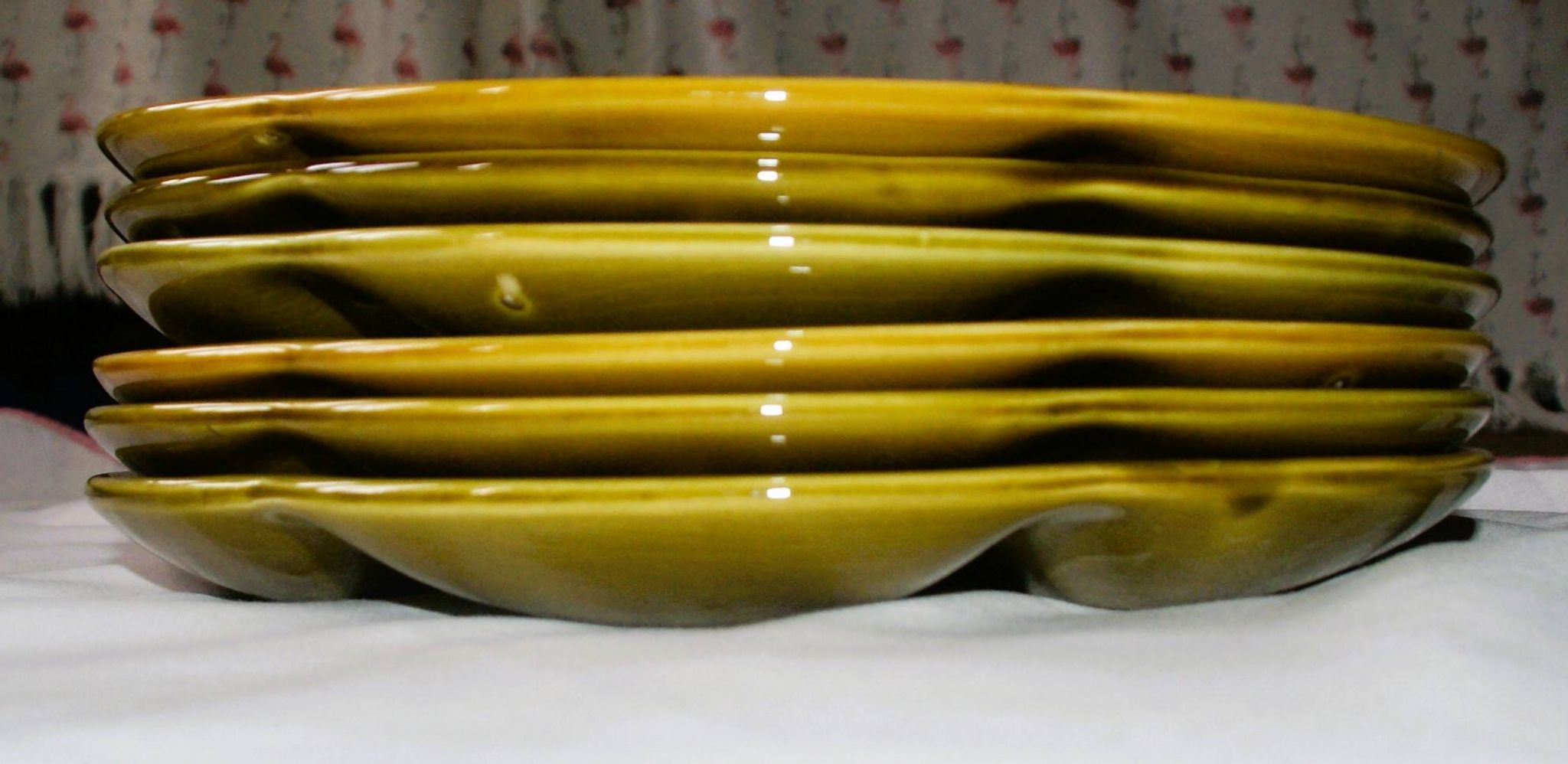 6 assiettes à crustacés Gien