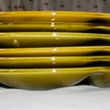 6 assiettes à crustacés Gien