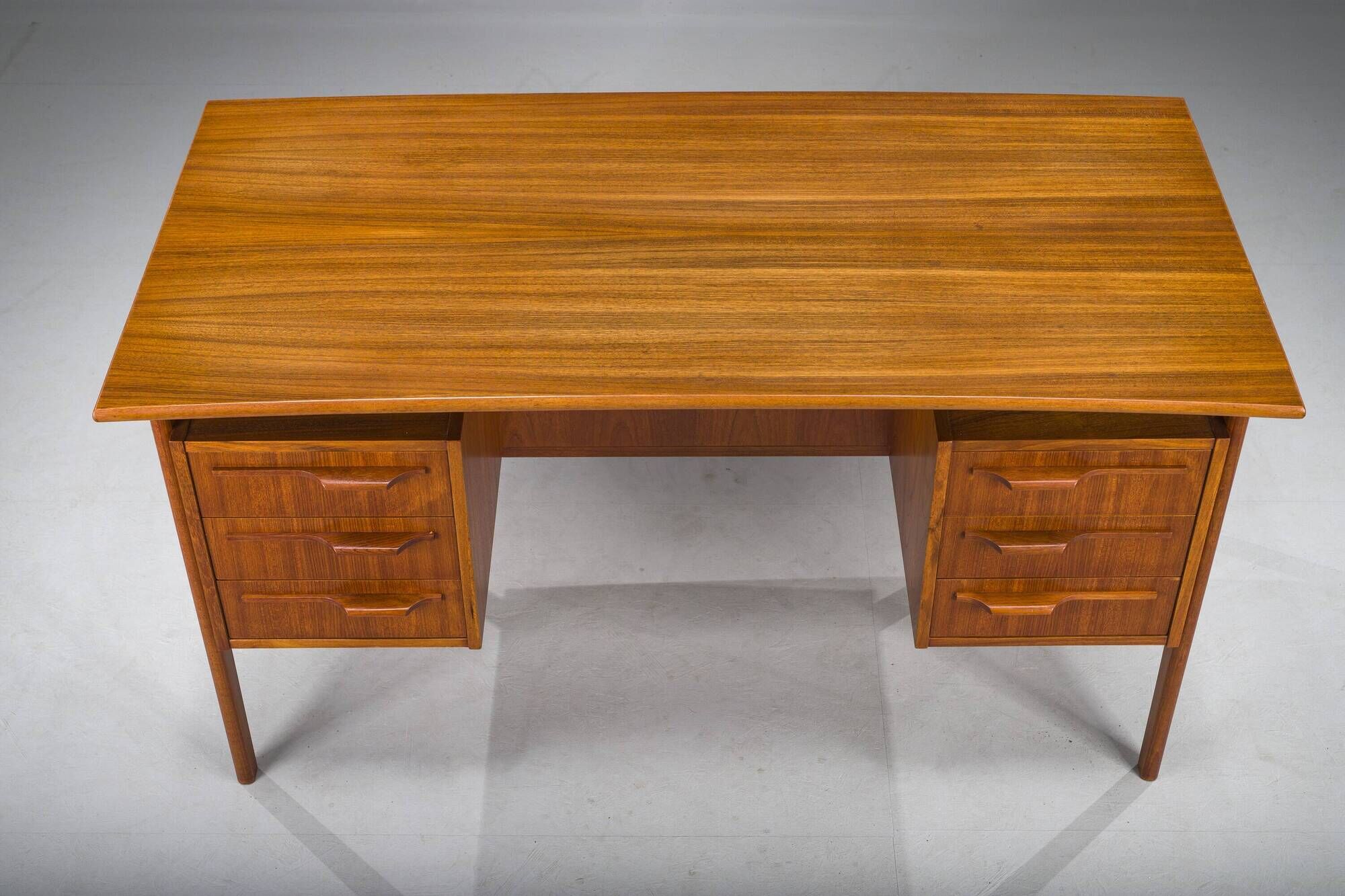 Danish Teak Boomerang Desk by Imha Mobelfabrik, 1970s