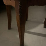 Chaise ancienne chêne et cuivre à rénover