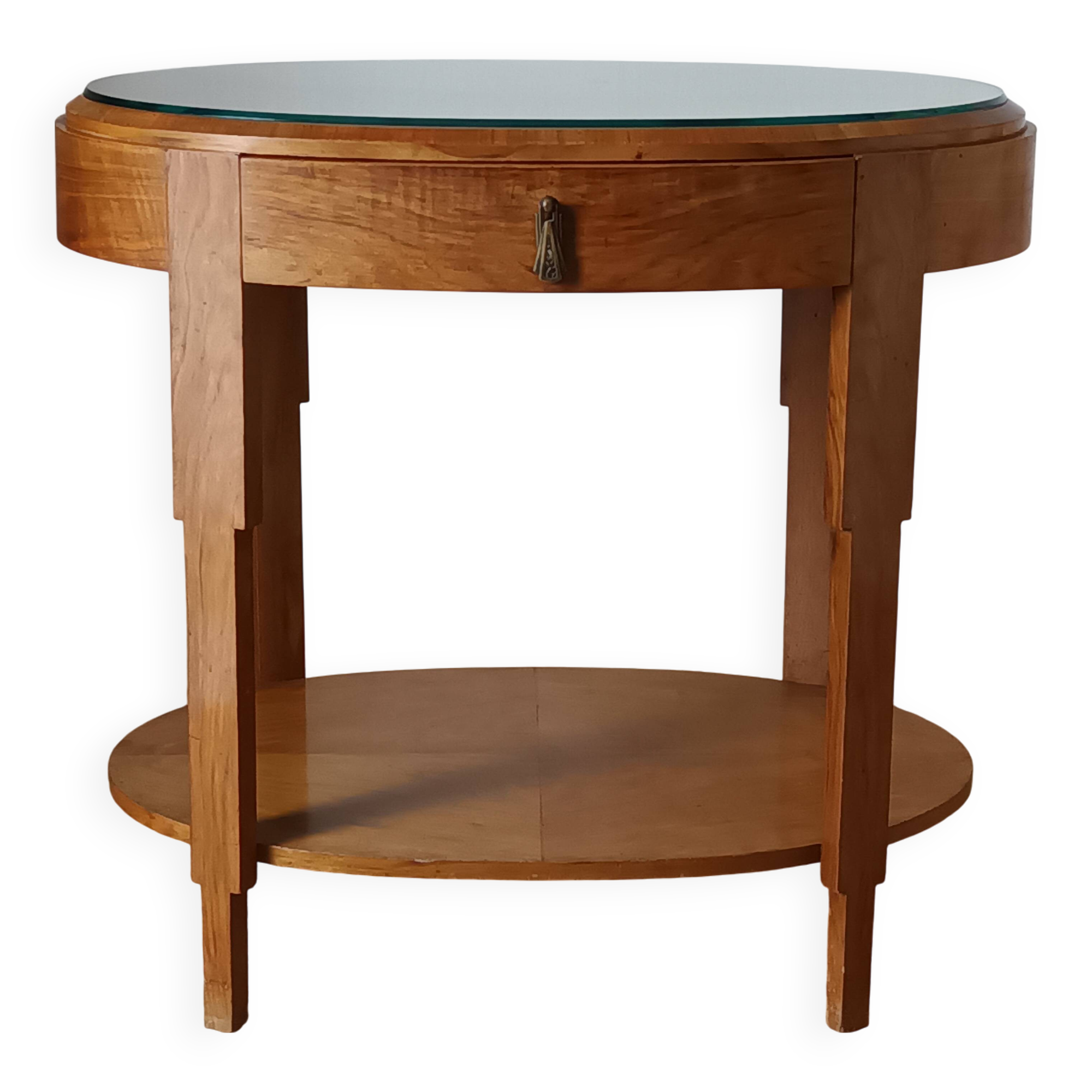 Art Deco walnut gueridon 1930