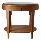 Guéridon en noyer Art déco 1930