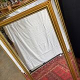 Large gilt mirror with beveled glass - Louis Philippe style