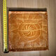 Large square vintage ceramic plate – raised lace decoration – 20 cm