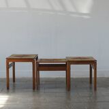 Teak Side Tables by Trioh, 1960s, Set of 3