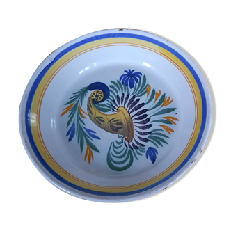 Plate in old earthenware