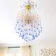 Lustre élégant en cristal et verre Murano soufflé – Gouttes bleues