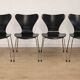 Series 7 Chairs Arne Jacobsen edition Fritz Hansen, 1955
