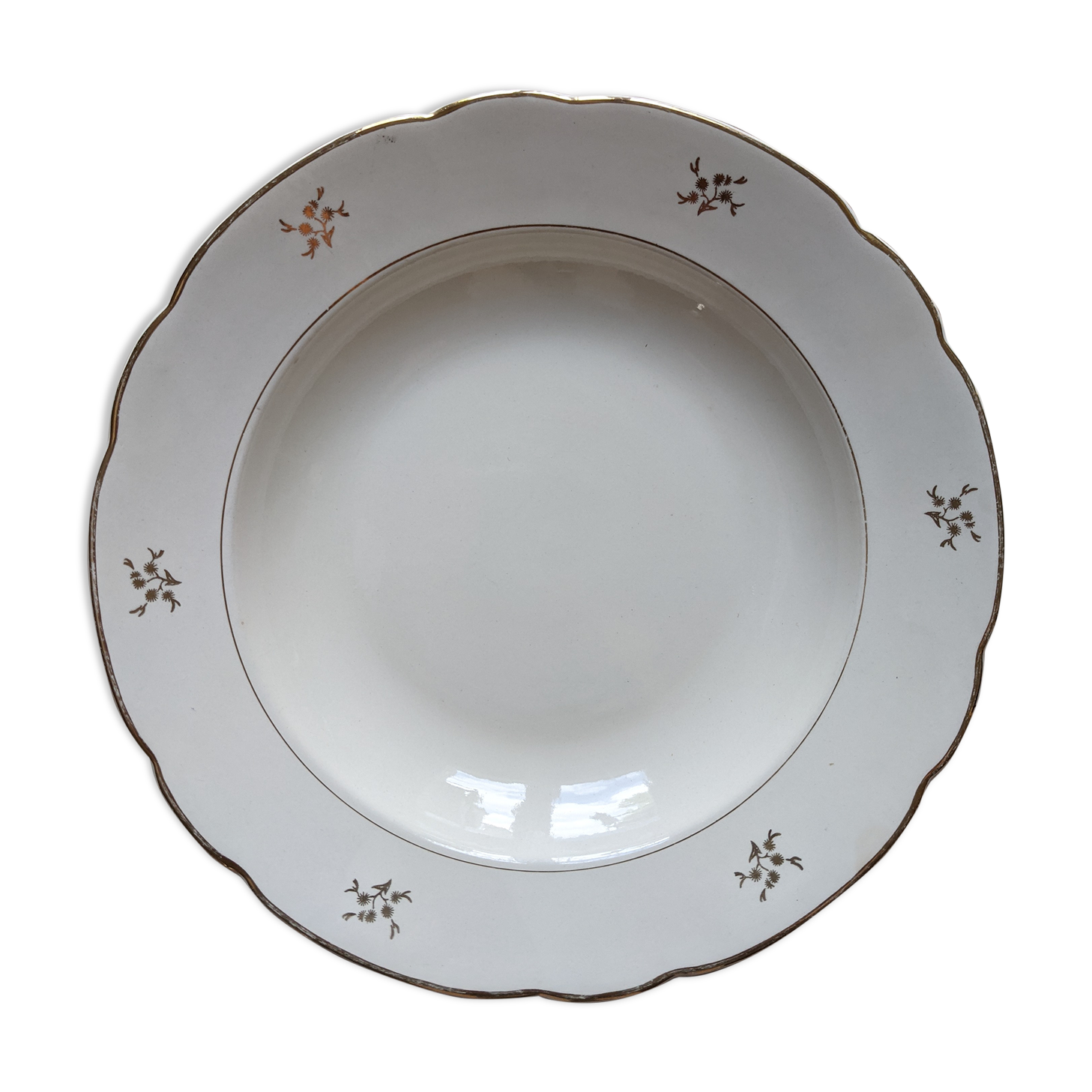 Old vintage Villeroy dish and boch porcelain iron earth