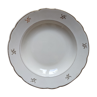 Plat ancien vintage Villeroy et Boch porcelaine terre de fer