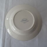Assiette  terre de fer faience ancienne monogramme B