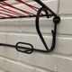 Coat rack of the 50s metal and scoubidou thread