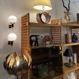 Maison Arlus Manner Wall Lights vintage retro sconces Brass Glass