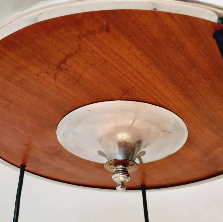 Cascade chandelier - vintage - steel and glass