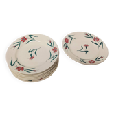 Service assiettes creuses et compotier" Terre de Fer"