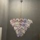 Lustre italien multicolore Murano