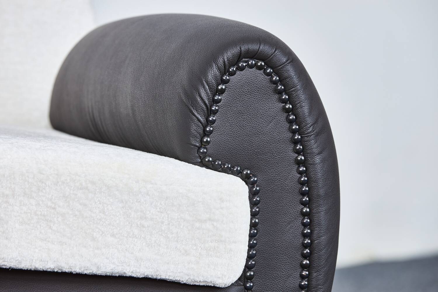 Italian Art Deco Leather and Fabric Club chairs-Armchairs, 1950s, Set of 2