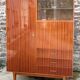 Vintage 1950s combined wardrobe in varnished mahogany – Scandinavian
