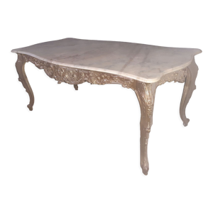 Table basse dessus marbre